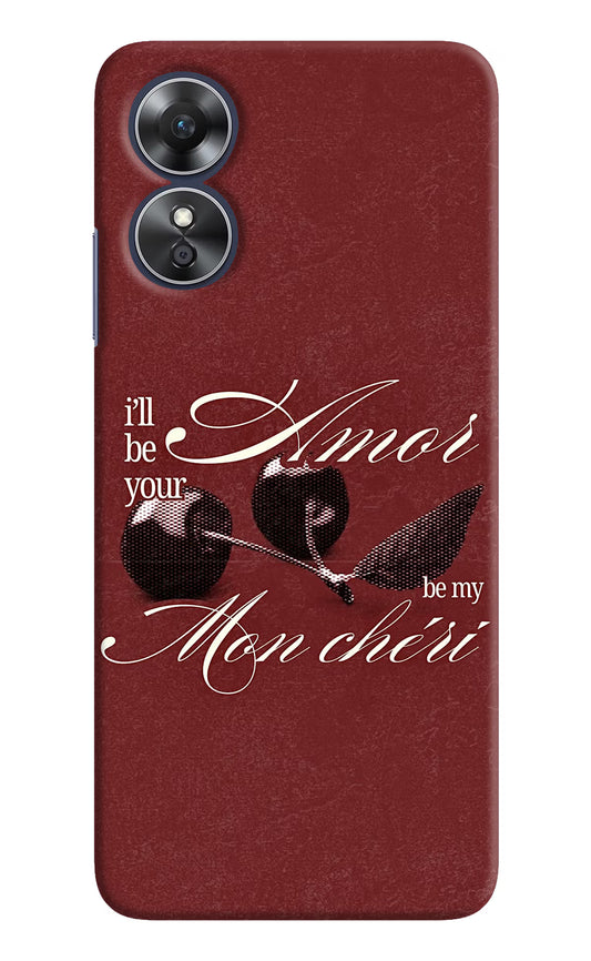 Velvet Cherry Oppo A17 Back Cover