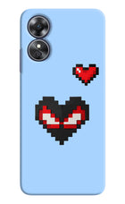 Peter Heart Oppo A17 Hard Case Back Cover by Casekaro