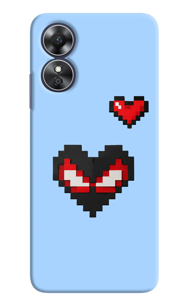 Peter Heart Oppo A17 Hard Case Back Cover by Casekaro