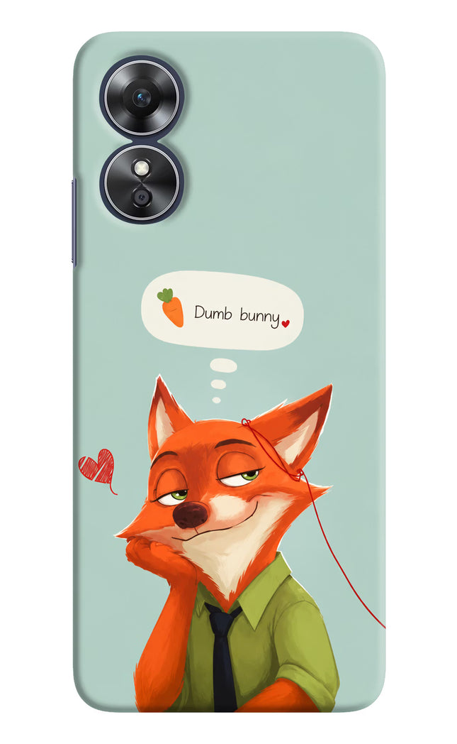 Nick Charm Oppo A17 Hard Case Back Cover by Casekaro