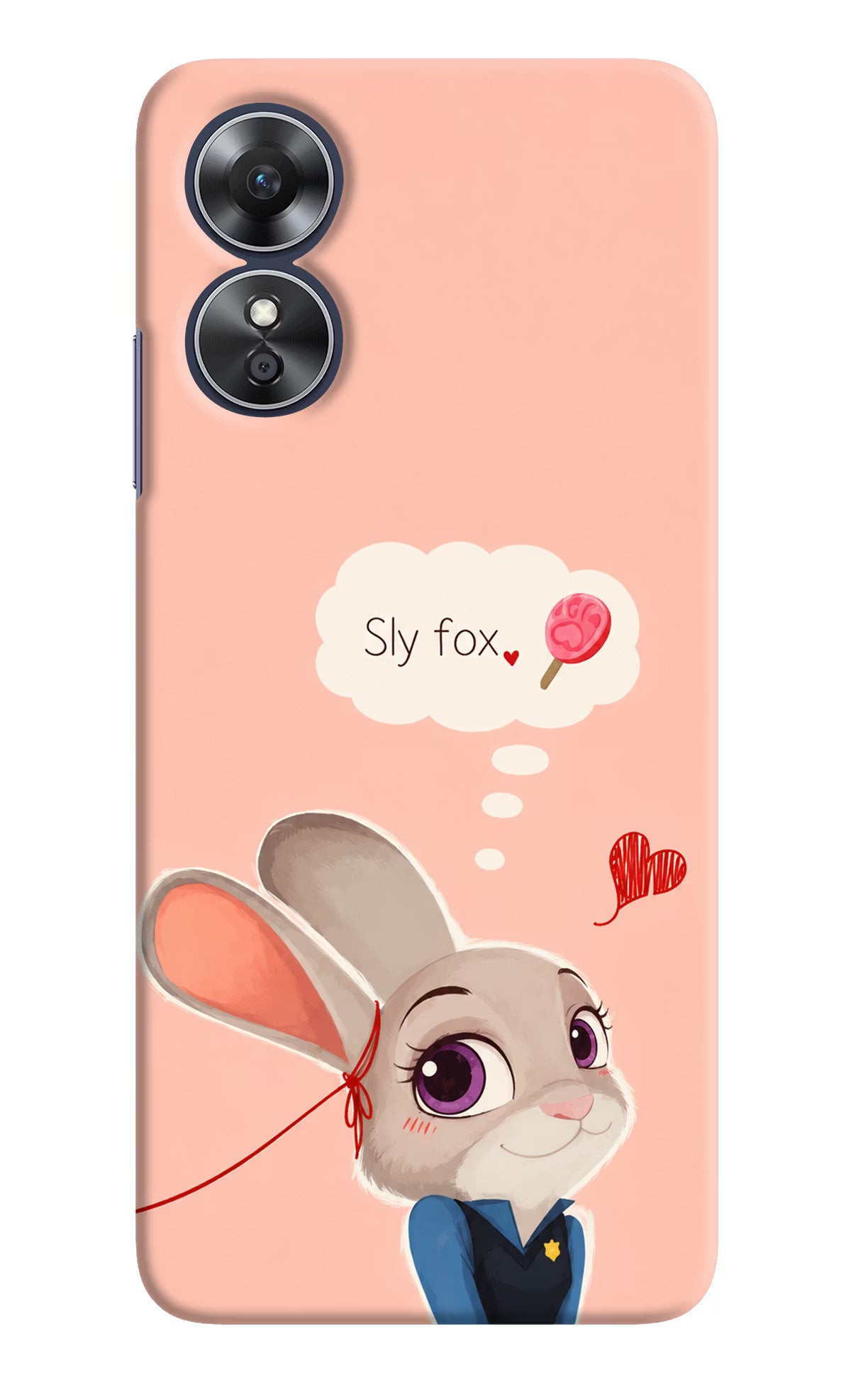Judy Charm Oppo A17 Back Cover