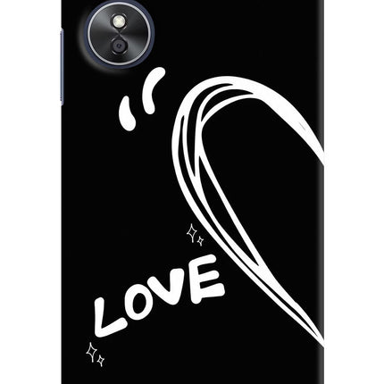 Love Line Oppo A17 Hard Case Back Cover by Casekaro