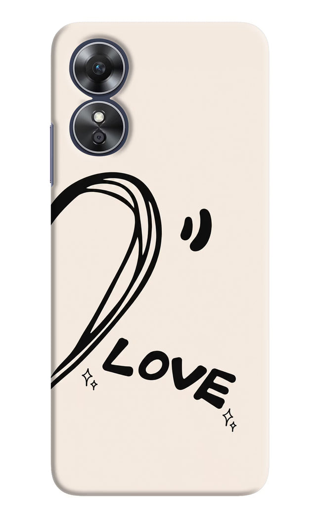 Soul Line Oppo A17 Hard Case Back Cover by Casekaro