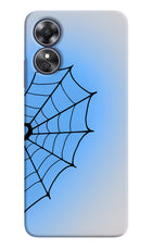 Blue Web Oppo A17 Hard Case Back Cover by Casekaro