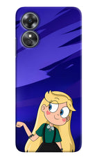 Star Glow Oppo A17 Hard Case Back Cover by Casekaro