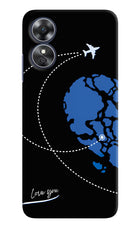 Love Orbit Oppo A17 Hard Case Back Cover by Casekaro