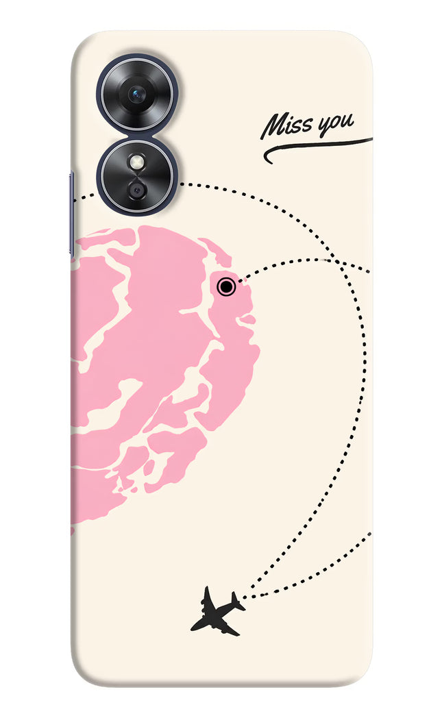 Miss Orbit Oppo A17 Hard Case Back Cover by Casekaro
