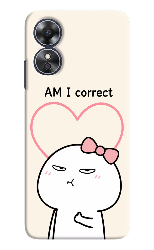 Always Right Oppo A17 Hard Case Back Cover by Casekaro