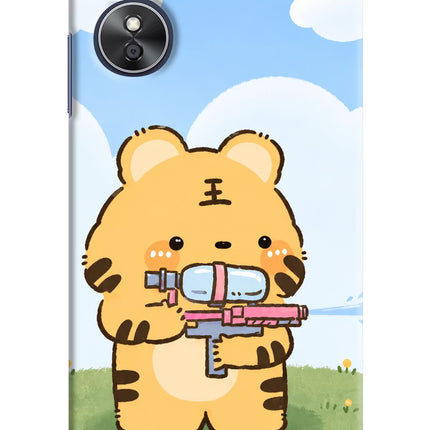 Tiger Treat Oppo A17 Hard Case Back Cover by Casekaro