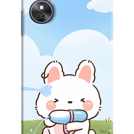 Bunny Treat Oppo A17 Hard Case Back Cover by Casekaro
