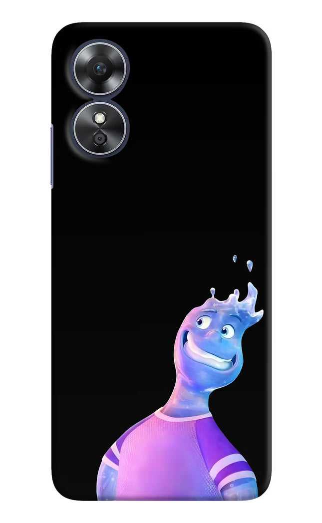 Wade Wave Oppo A17 Hard Case Back Cover by Casekaro