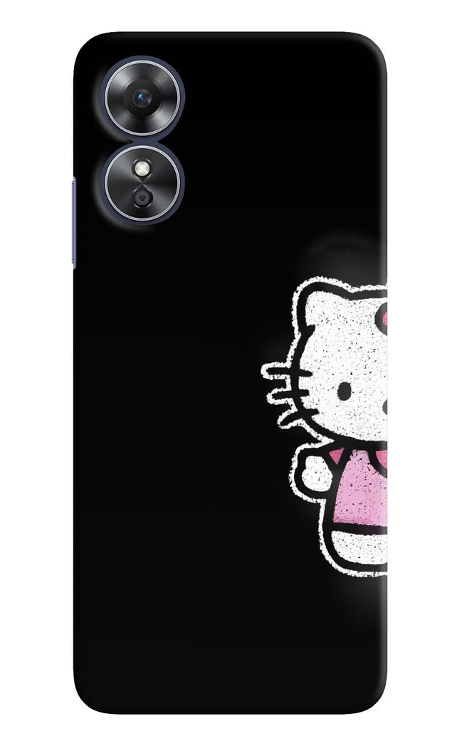 Kitty Charm Oppo A17 Hard Case Back Cover by Casekaro