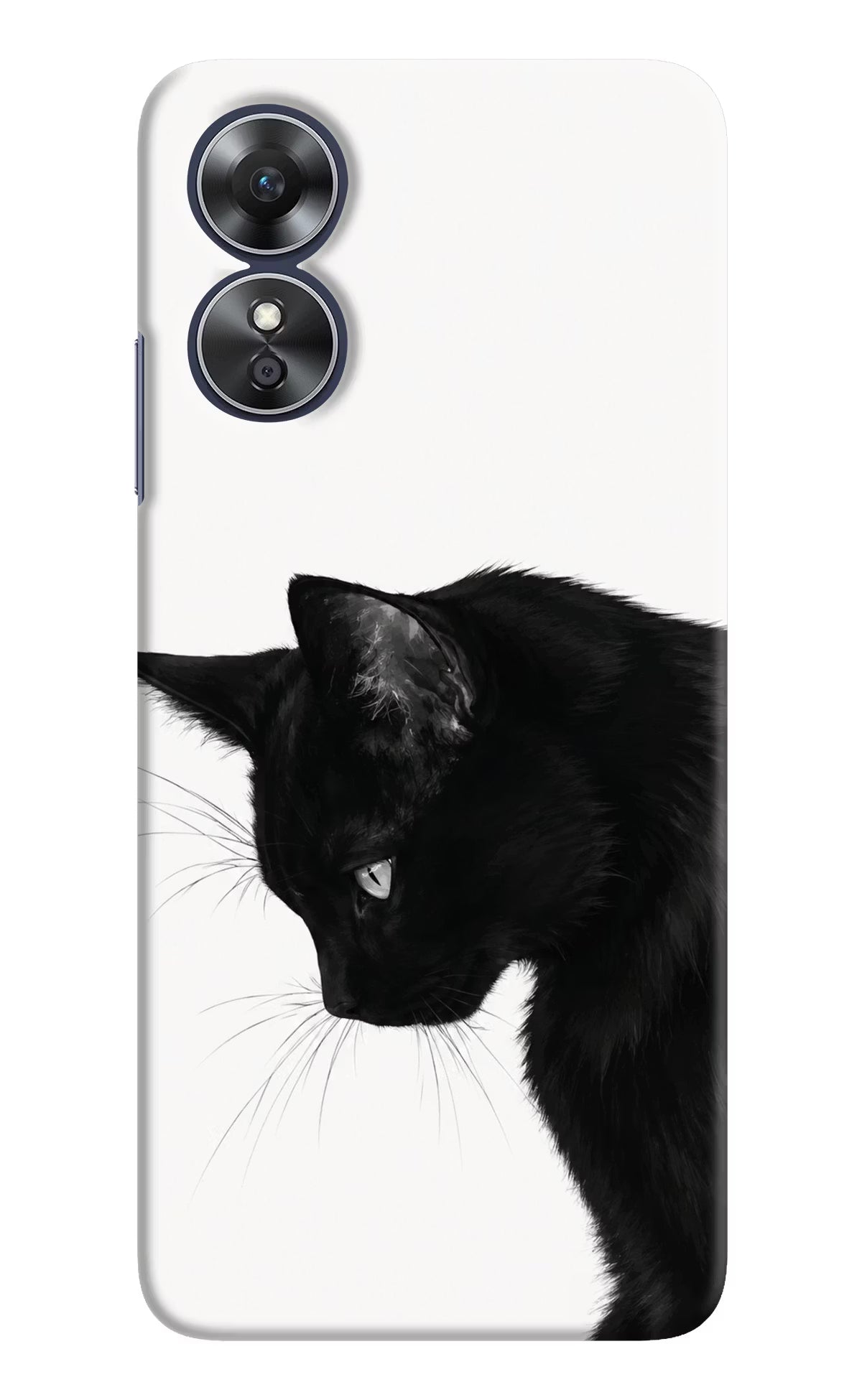 Shadow Gaze Oppo A17 Hard Case Back Cover by Casekaro