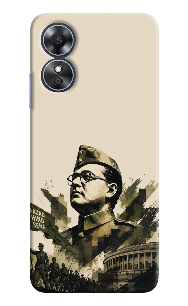 Netaji Rising Oppo A17 Hard Case Back Cover by Casekaro