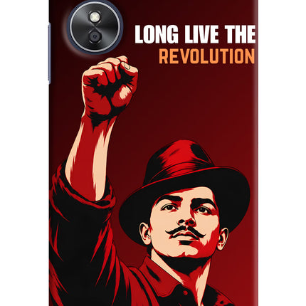 Bhagat Singh Revolution Oppo A17 Hard Case Back Cover by Casekaro