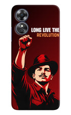 Bhagat Singh Revolution Oppo A17 Hard Case Back Cover by Casekaro