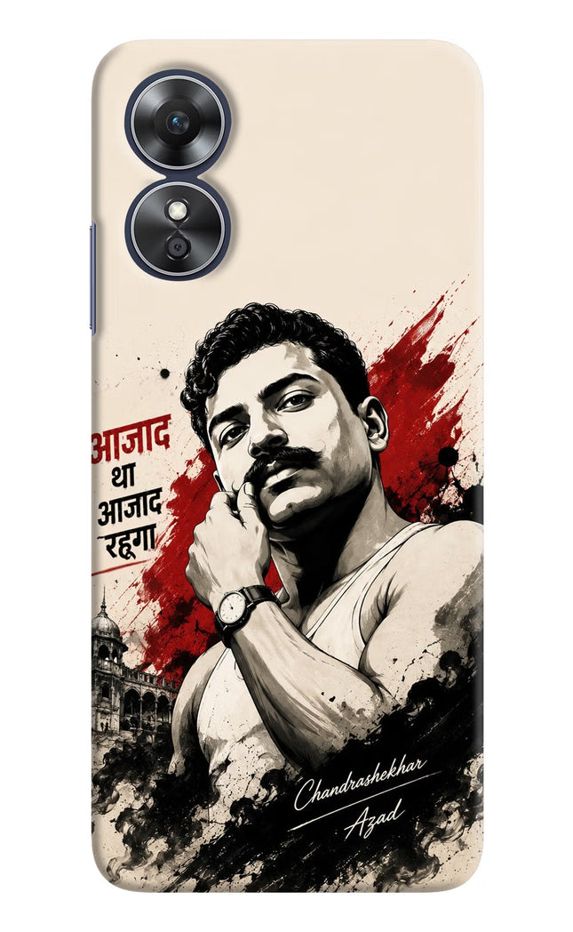 Chandrashekhar Azad Fearless Oppo A17 Hard Case Back Cover by Casekaro