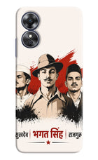 Bhagat Singh Trio Oppo A17 Hard Case Back Cover by Casekaro