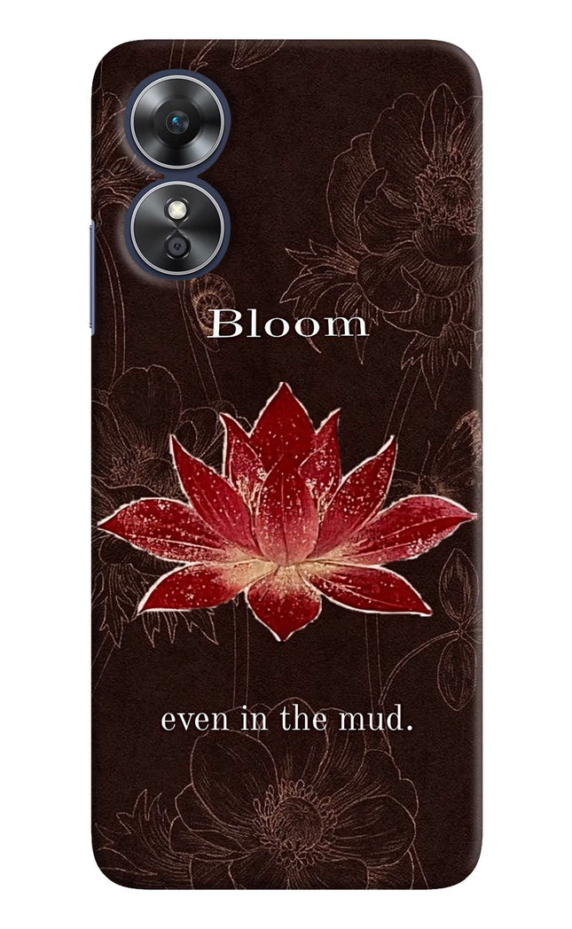 Bloom Oppo A17 Hard Case Back Cover by Casekaro