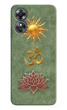 Om & Lotus Oppo A17 Back Cover