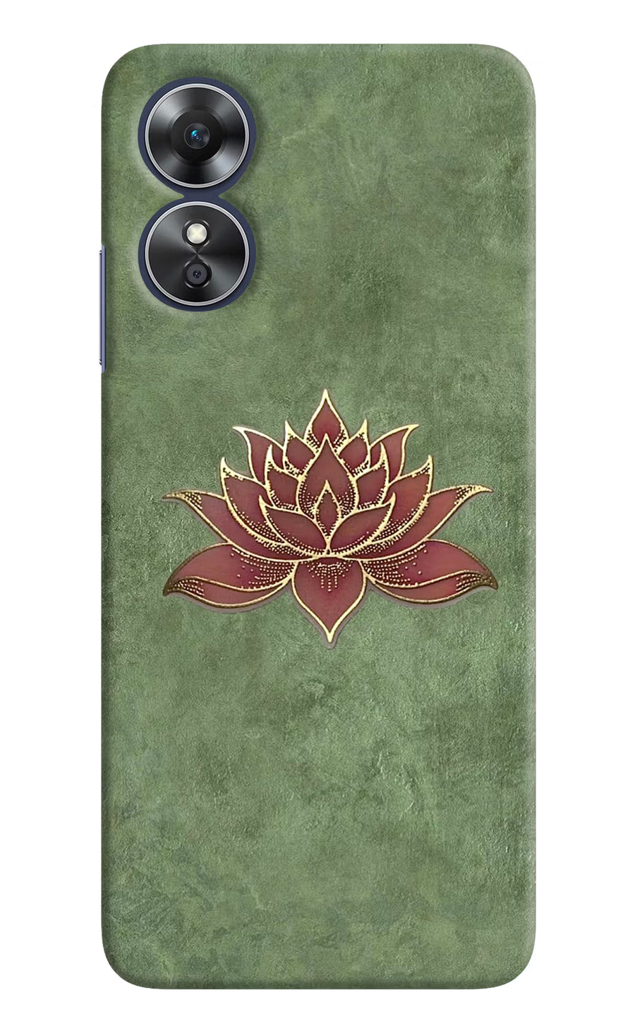 Lotus Grace Oppo A17 Back Cover, Hard case