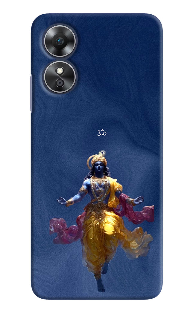 Cosmic Krishna Oppo A17 Hard Case Back Cover by Casekaro