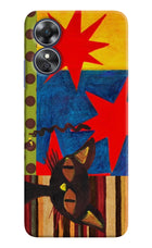 Pop Cat Oppo A17 Back Cover