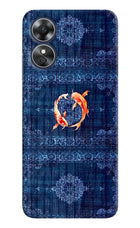 Koi Blue Oppo A17 Back Cover