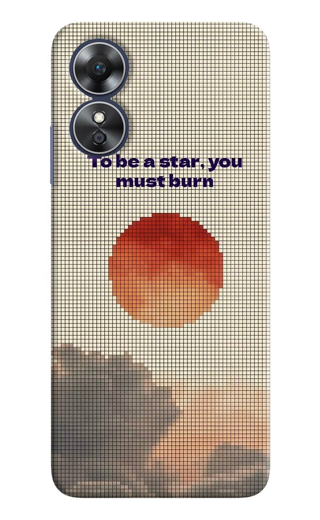 Pixel Sun Oppo A17 Hard Case Back Cover by Casekaro