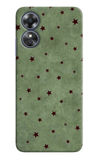 Green Stars Oppo A17 Back Cover