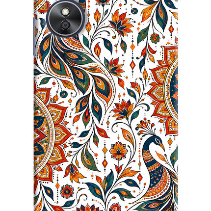 White Mayura Oppo A17 Back Cover