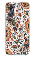 White Mayura Oppo A17 Back Cover
