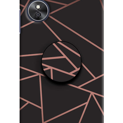 Geometric Pattern Oppo A17 Pop Case by Casekaro