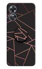 Geometric Pattern Oppo A17 Pop Case by Casekaro