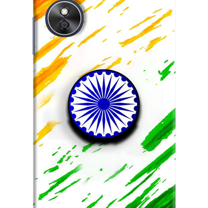Indian Flag Ashoka Chakra Oppo A17 Pop Case by Casekaro