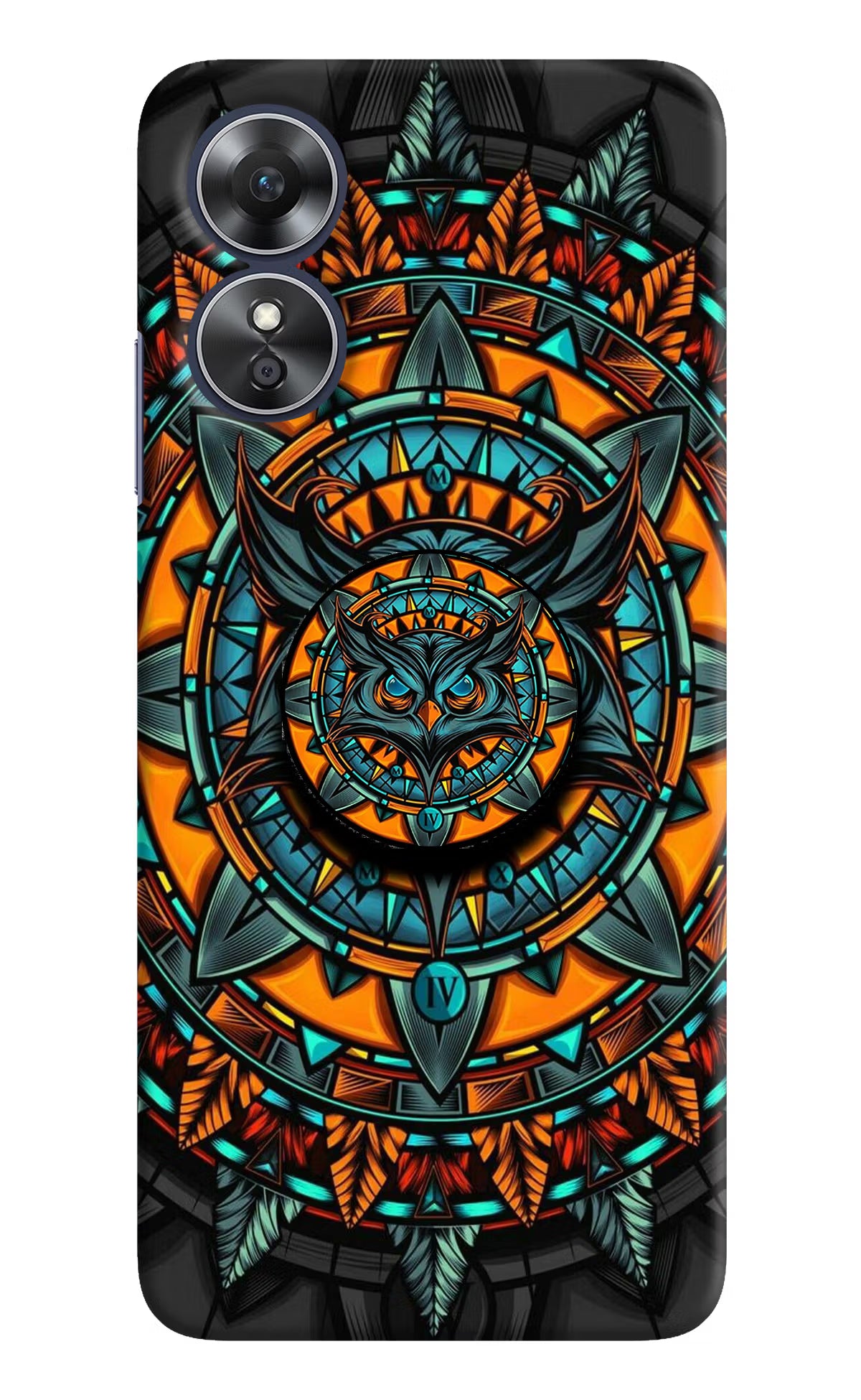Angry Owl Oppo A17 Pop Case by Casekaro