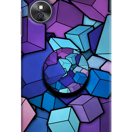 Cubic Abstract Oppo A17 Pop Case by Casekaro