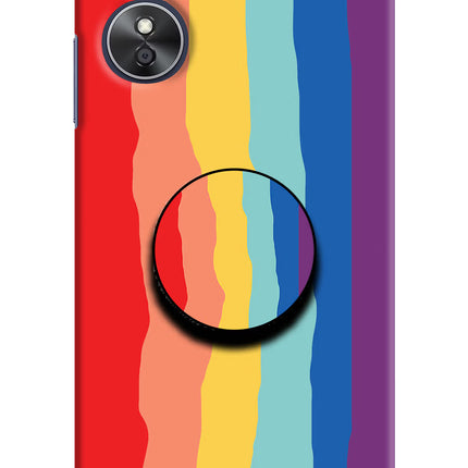 Rainbow Oppo A17 Pop Case by Casekaro