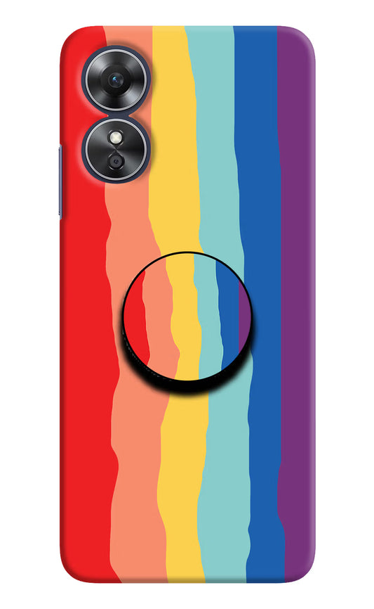 Rainbow Oppo A17 Pop Case by Casekaro