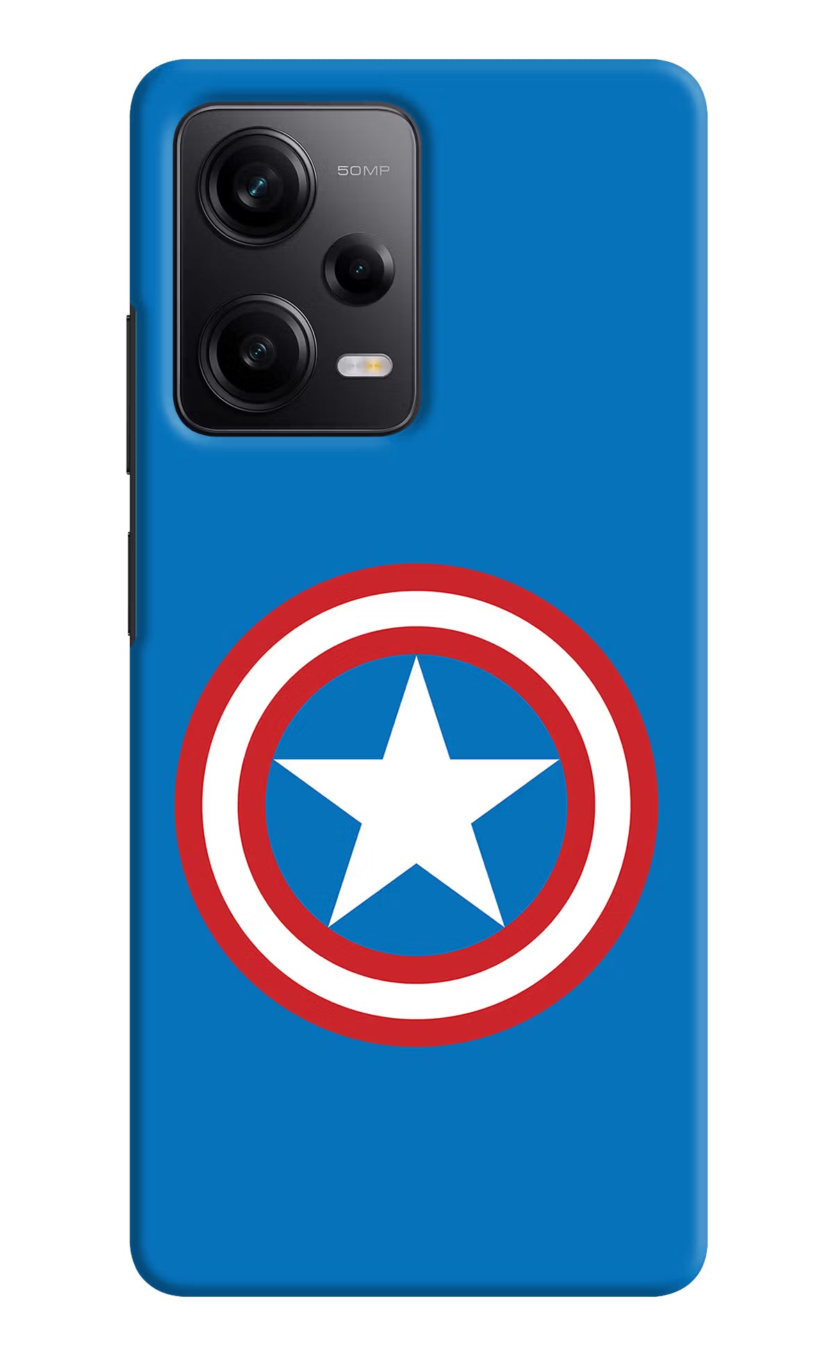 Captain America Logo Poco X5 5G Hard Case Back Cover by Casekaro