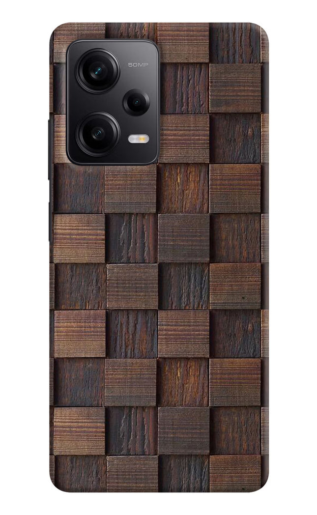 Wooden Cube Design Poco X5 5G Hard Case Back Cover by Casekaro