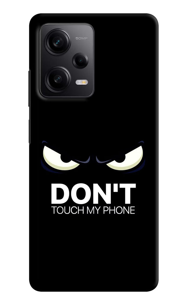 Don'T Touch My Phone Poco X5 5G Hard Case Back Cover by Casekaro