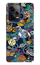 Space Abstract Poco X5 5G Hard Case Back Cover by Casekaro