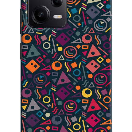 Geometric Abstract Poco X5 5G Hard Case Back Cover by Casekaro