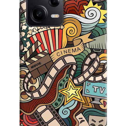 Cinema Abstract Poco X5 5G Hard Case Back Cover by Casekaro