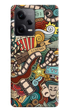 Cinema Abstract Poco X5 5G Hard Case Back Cover by Casekaro