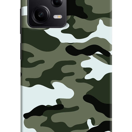 Camouflage Poco X5 5G Hard Case Back Cover by Casekaro
