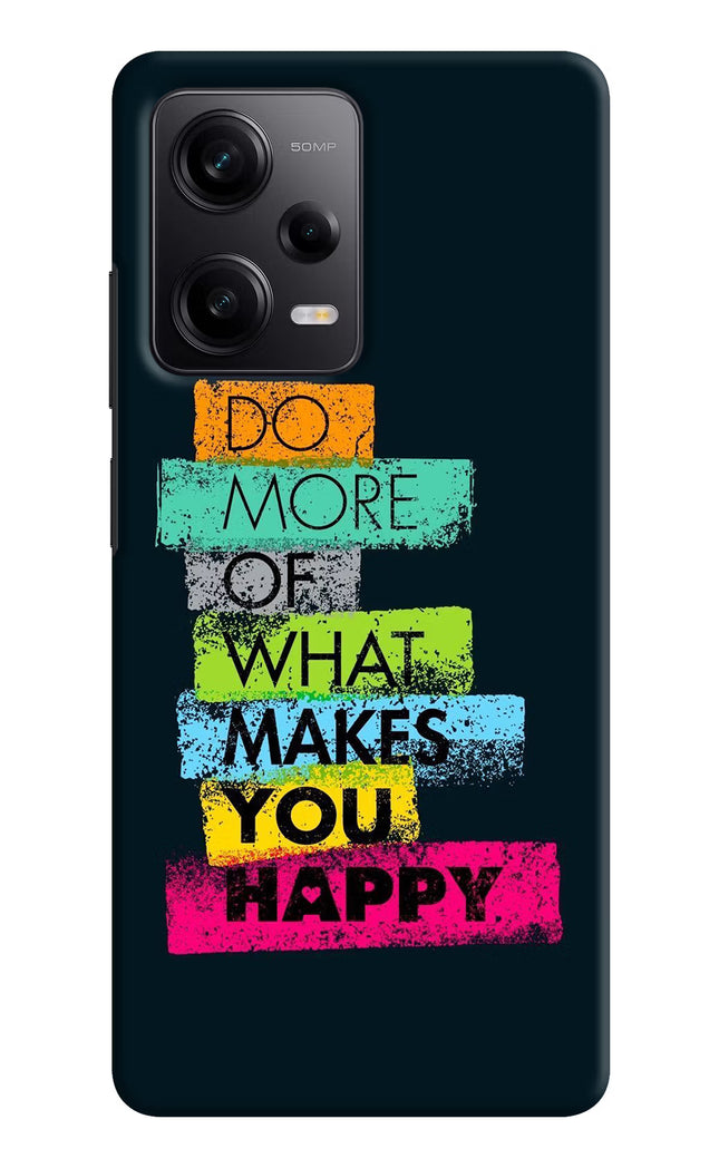 Do More Of What Makes You Happy Poco X5 5G Hard Case Back Cover by Casekaro