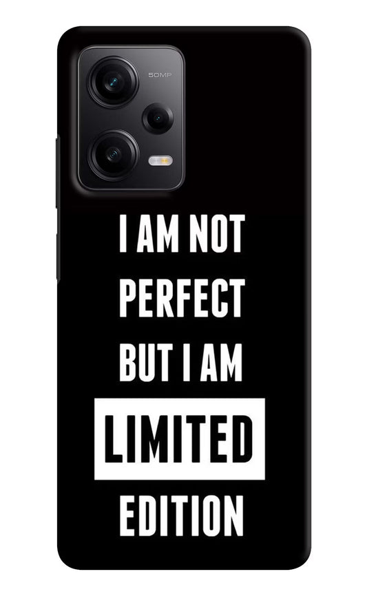 I Am Not Perfect But I Am Limited Edition Poco X5 5G Hard Case Back Cover by Casekaro