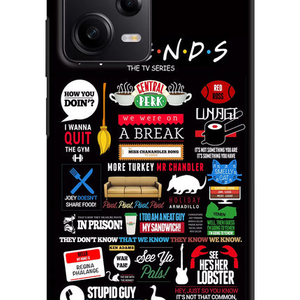 FRIENDS Poco X5 5G Hard Case Back Cover by Casekaro